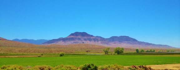 Mountain and open space in Hiko near ranch.